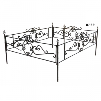 Металлическая ограда 7-39