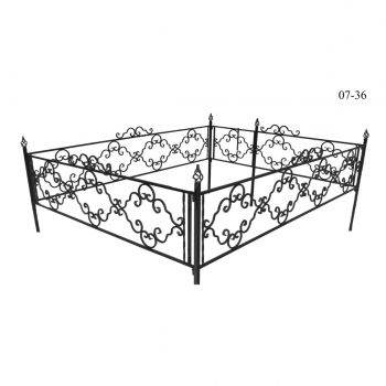 Металлическая ограда 7-36