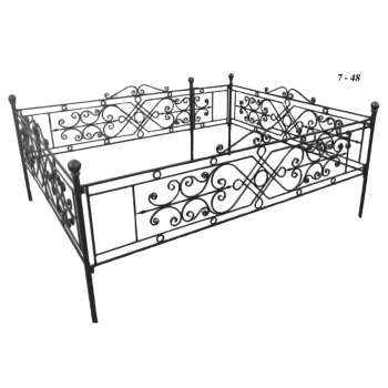 Металлическая ограда 7-48