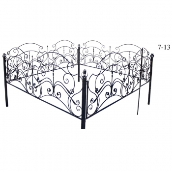 Металлическая ограда 7-13
