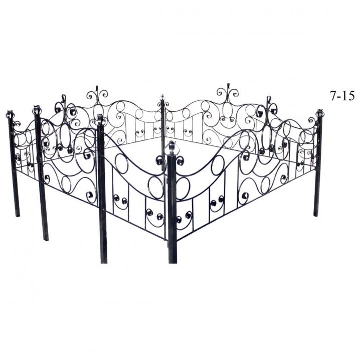 Металлическая ограда 7-15